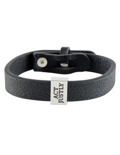 Leather Bracelet Act Justly