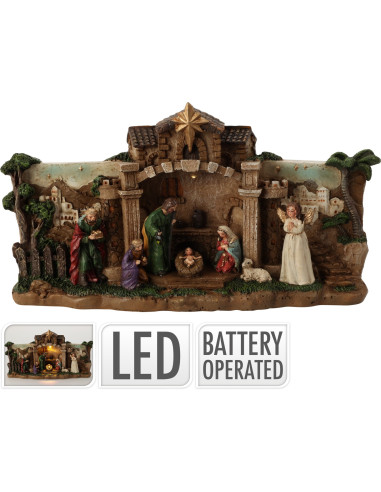 Christmas stable with led lig