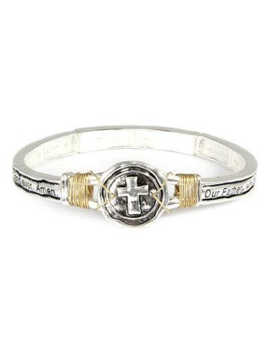 Stretch bracelet Cross-Our Father