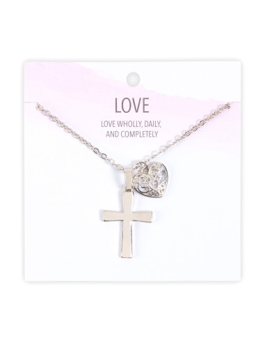Necklace Cross/Love