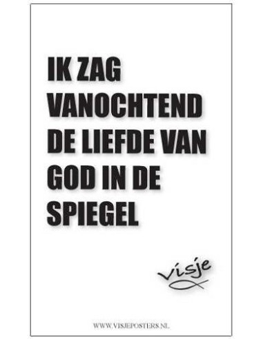 Kaart visje ik zag vanochtend de liefde