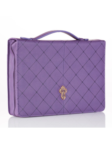 Cross - Purple - Large - LuxLeather