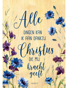 Alle dingen kan ik...