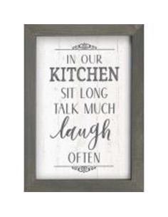 In our kitchen sit long