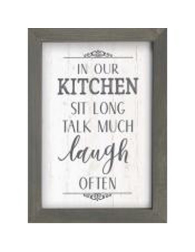 In our kitchen sit long