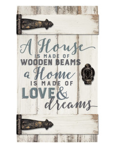 A house is made of wooden...