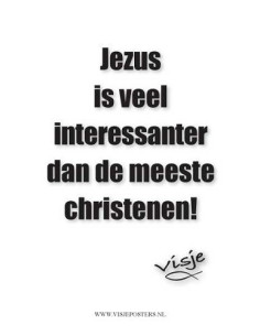 Kaart visje Jezus is veel...