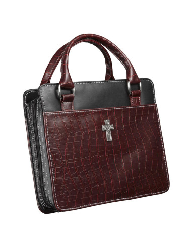 Croc Purse style - Burgundy
