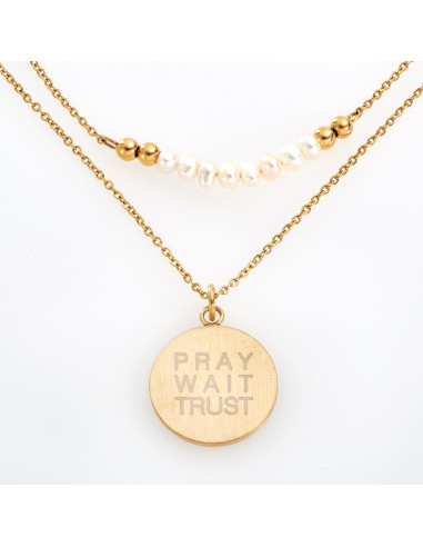 Pray Wait Trust - Fresh water pearls