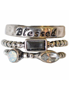 Blessed - Set of 3 rings -...