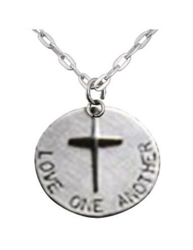 Ketting  Love one another (kruis + cirke