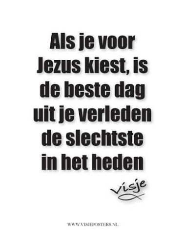 Kaart visje als je voor Jezus kiest