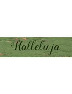 Halleluja - 15 x 4 x 1,3 cm
