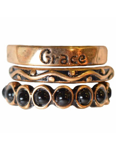 Grace - Set of 3 rings -...