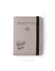Paspoortmapje beige