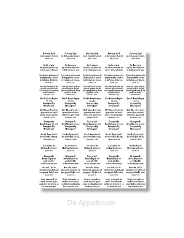 Stickervel 60 teksten kerst