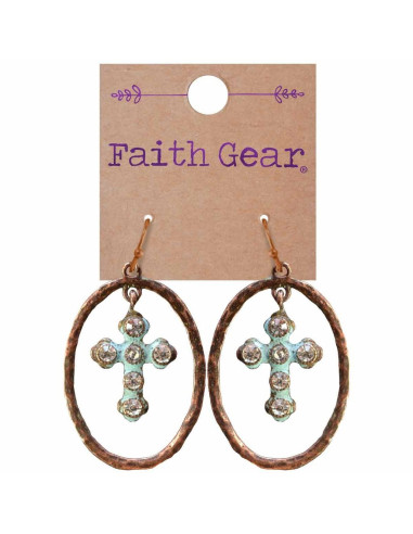 Oval with cross