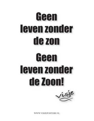 Kaart visje geen leven zonder zon ge