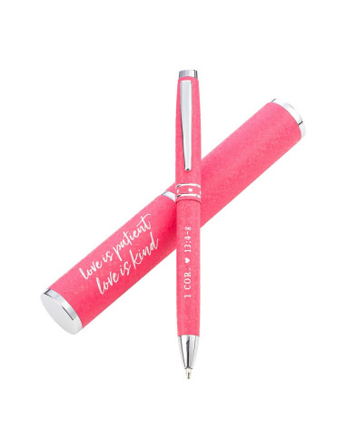 Love is patient Love is kind - Pink