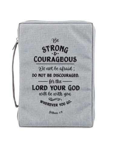 Be strong and courageous - Poly-Canvas