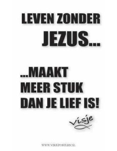 Kaart visje leven zonder...