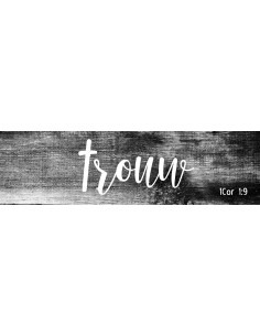 Trouw - 15 x 4 x 1,3 cm