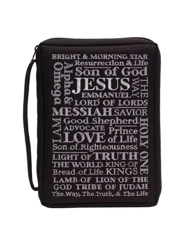 Biblecover Black Large Names of Jesus