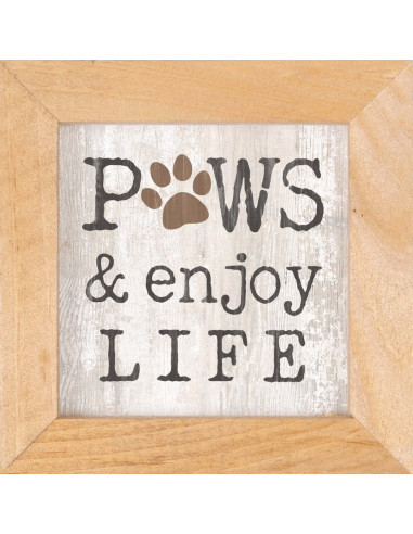 Paws and enjoy life - Framed