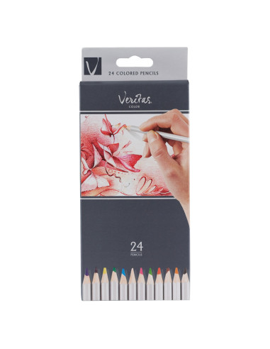 Set of 24 pencils incl. silver and gold