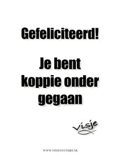 Kaart visje gefeliciteerd...