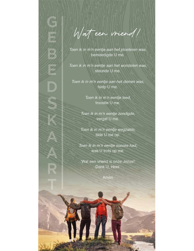 Gebedskaart Wat een vriend