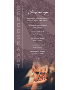 Gebedskaart Christen zijn