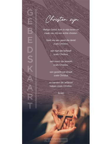 Gebedskaart Christen zijn