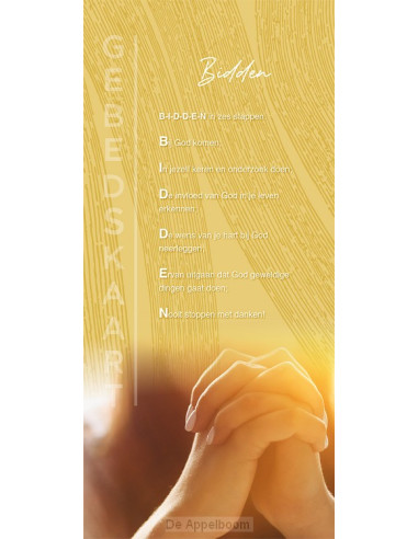 Gebedskaart Bidden
