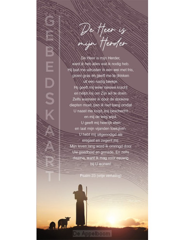 Gebedskaart De Heer is mijn Herder