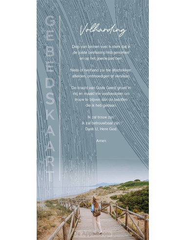 Gebedskaart Volharding