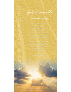 Gebedskaart Nieuwe dag