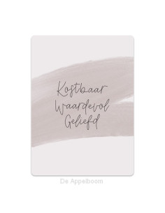 Kostbaar waardevol geliefd