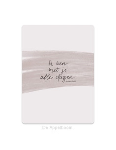 Ik ben met je alle dagen