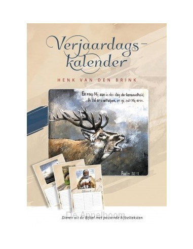 Verjaardagskalender dieren met bijbeltek
