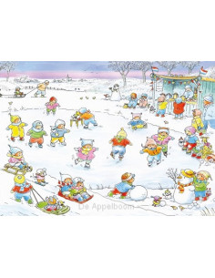 Ansichtkaart 15x10,5 bobbi...