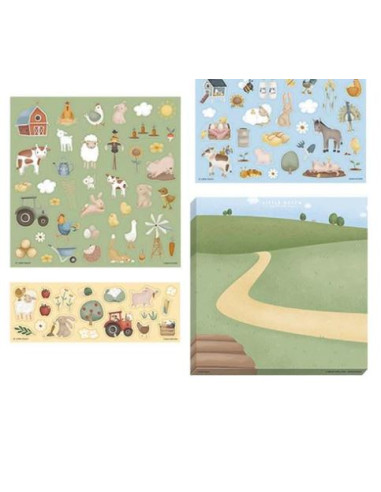 Raamstickers little farm