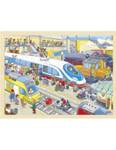 Puzzel Op het treinstation...