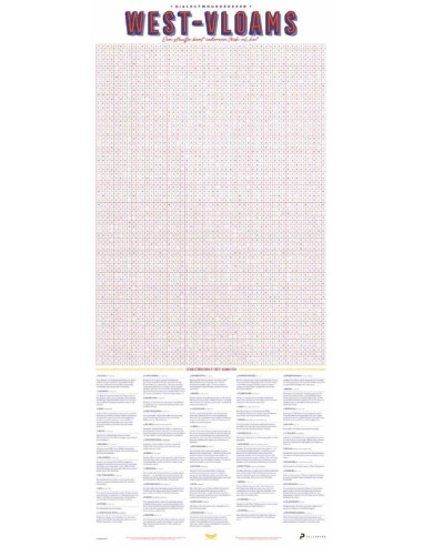 Dialectposter: WEST-VLAAMS