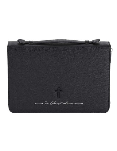 Biblecover X-Large Black In Christ alone Biblecover X-Large Black In Christ alone