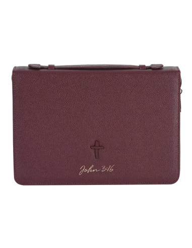 Biblecover X-Large  Burgundy Joh. 3:16 Biblecover X-Large  Burgundy Joh. 3:16