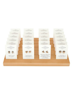 Wooden earrings symbols