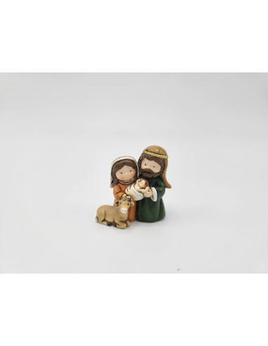 Nativity Holy Family with animal 4cm
