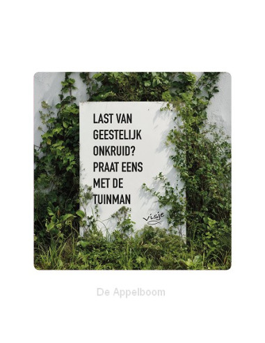 Visje bordje  Geestelijk onkruid