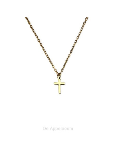 Ketting kruisje XXS goud